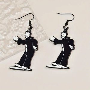 🧿 3 for $33 🧿 Koko the Clown Spooky Dangle Acrylic Earrings